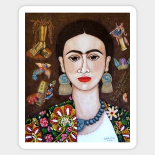 Frida thoughts Sticker